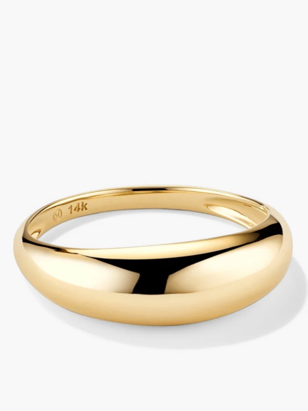 Mejuri | Ring | Mejuri Thin Dome Ring | 14k Yellow Gold - Picture 12 of 12